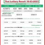 thai lottery result